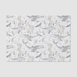 Ocean Gray Whales Seidenpapier