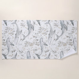 Ocean Gray Whales Strandtuch