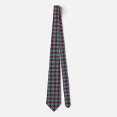 Ocean Green and Mulberry Wood Plaid Neck Tie Krawatte (Vorderseite)