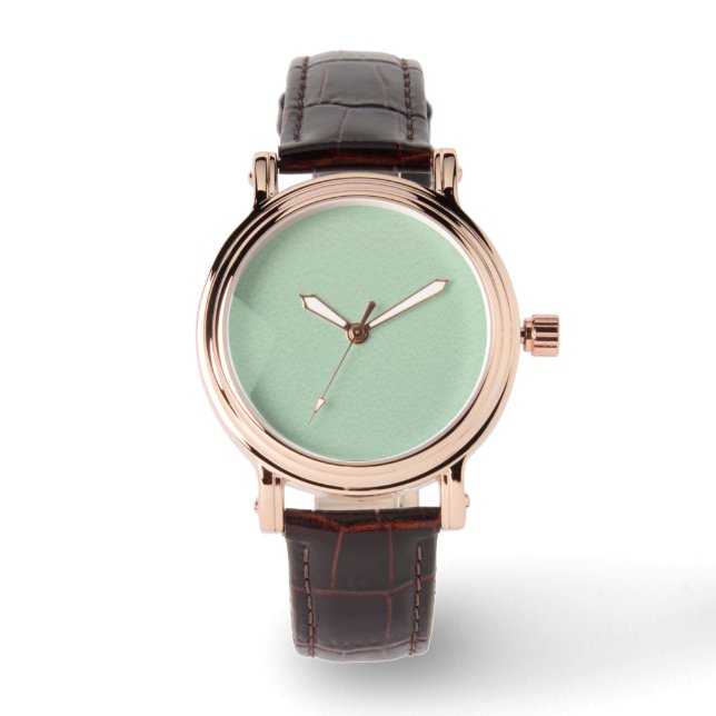 Ocean Green Square Wrist Watch Armbanduhr (Vorderseite)