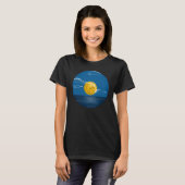 Ocean Grooves Vinyl Ocean Night Art T-Shirt (Vorne ganz)