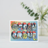 Ocean Grove, New Jersey Big Letters Postkarte (Stehend Vorderseite)