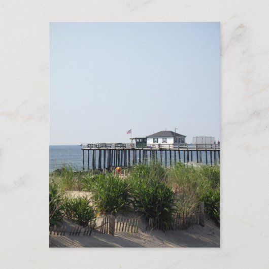 Ocean Grove NJ Beach Postkarte (Vorderseite)