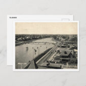 Ocean Grove NJ, Panorama, Vintag Style Postkarte (Vorne/Hinten)