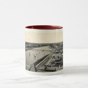 Ocean Grove NJ, Panorama, Vintage-Stil Tasse