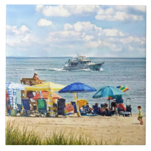 Ocean Grove NJ - Vorbeifahrende Yacht Fliese