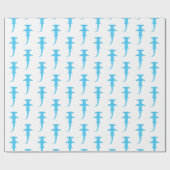 Ocean Hammerhead Shark Geschenkpapier (Flach)