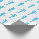 Ocean Hammerhead Shark Geschenkpapier (Ecke)