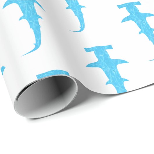 Ocean Hammerhead Shark Geschenkpapier (Rolleneckpunkt)