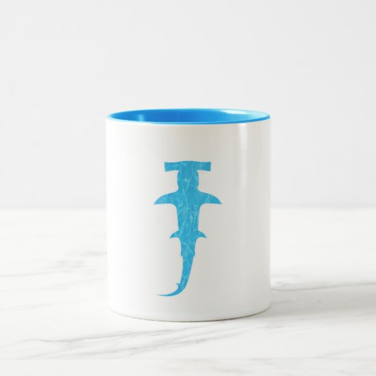 Ocean Hammerhead Shark Zweifarbige Tasse (Mittel)