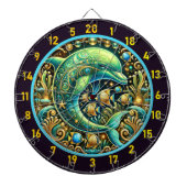 Ocean Harmony Dolphin Dartboard Design Dartscheibe (vorne)