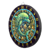 Ocean Harmony Dolphin Dartboard Design Dartscheibe (Vorderseite rechts)