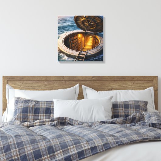 Ocean Hatch Leinwanddruck (Insitu (Schlafzimmer))