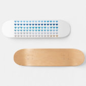 Ocean Hearts Skate Deck Skateboard (Horizontal)