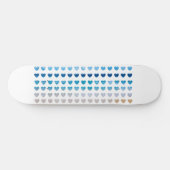 Ocean Hearts Skate Deck Skateboard (Horizontal)