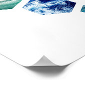 Ocean Hex Poster (Ecke)