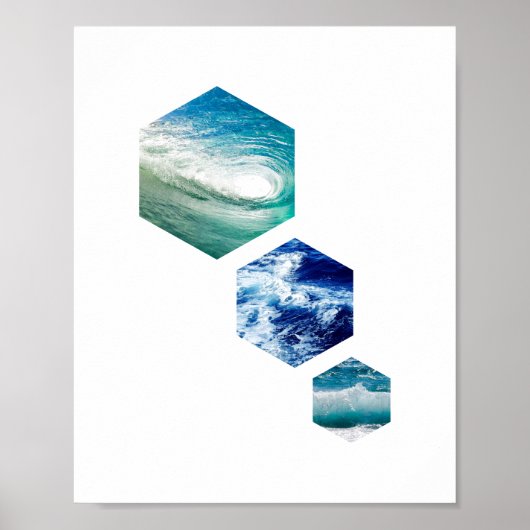 Ocean Hex Poster (Vorne)