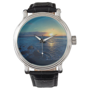 Ocean Horizon Sunset Armbanduhr
