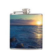 Ocean Horizon Sunset Flachmann (Vorderseite)