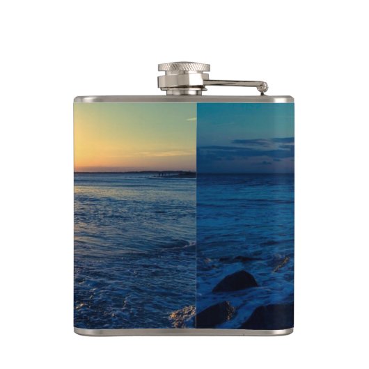 Ocean Horizon Sunset Flachmann (Rückseite)