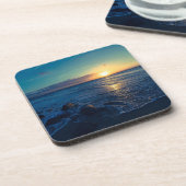 Ocean Horizon Sunset Getränkeuntersetzer (Linke Seite)