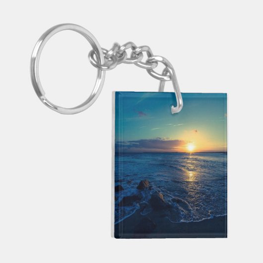 Ocean Horizon Sunset Schlüsselanhänger (Vorderseite links)