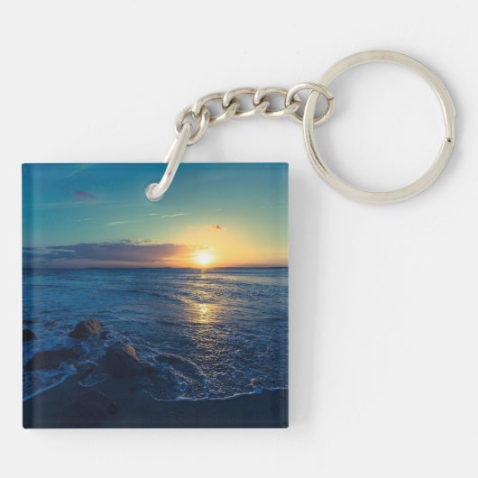 Ocean Horizon Sunset Schlüsselanhänger (Rückseite)