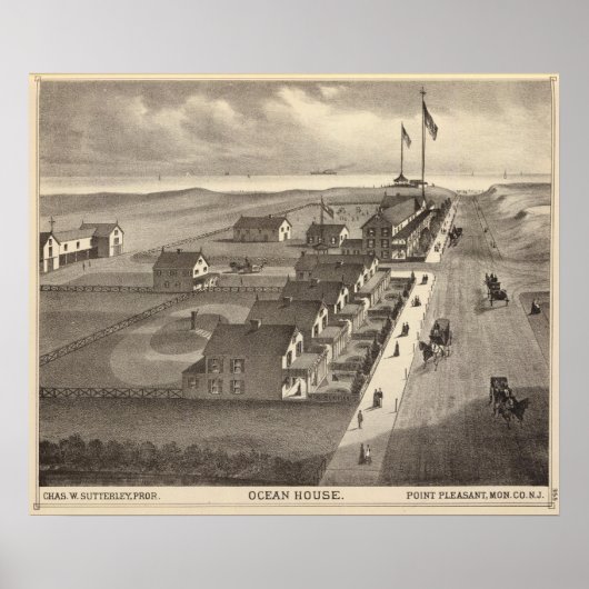 Ocean House, Point Pleasant, NJ Poster (Vorne)