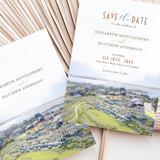 Ocean House Rhode Island Save the Date Einladung