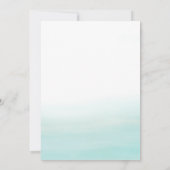 Ocean Hues Destination Beach Hochzeiten Einladunge Dankeskarte (Rückseite)