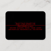 Ocean Inferno Metalsmith Welding Visitenkarte (Rückseite)