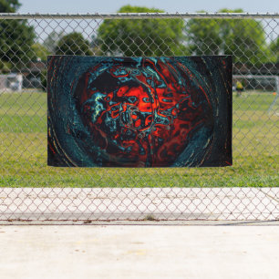 Ocean Inferno Rotes Glow Banner