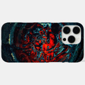 Ocean Inferno Rotes Glow Case-Mate iPhone Hülle (Rückseite (Horizontal))