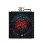 Ocean Inferno Rotes Glow Flachmann (Rückseite)