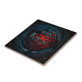 Ocean Inferno Rotes Glow Fliese (Seite)