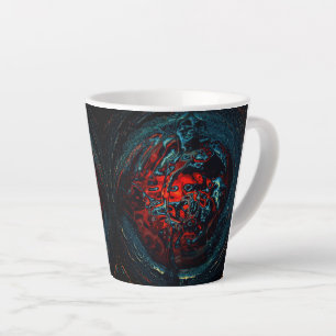 Ocean Inferno Rotes Glow Milchtasse