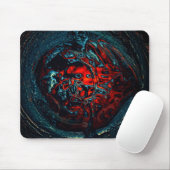 Ocean Inferno Rotes Glow Mousepad (Mit Mouse)