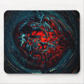 Ocean Inferno Rotes Glow Mousepad (Vorne)