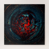 Ocean Inferno Rotes Glow Puzzle (Horizontal)