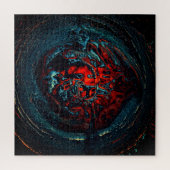 Ocean Inferno Rotes Glow Puzzle (Vertikal)