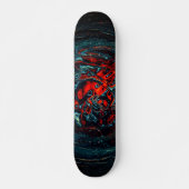 Ocean Inferno Rotes Glow Skateboard (Vorne)