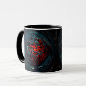 Ocean Inferno Rotes Glow Tasse (Vorderseite Links)