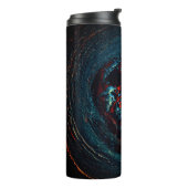 Ocean Inferno Rotes Glow Thermosbecher (Nach links gedreht)