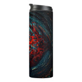 Ocean Inferno Rotes Glow Thermosbecher (Nach rechts gedreht)