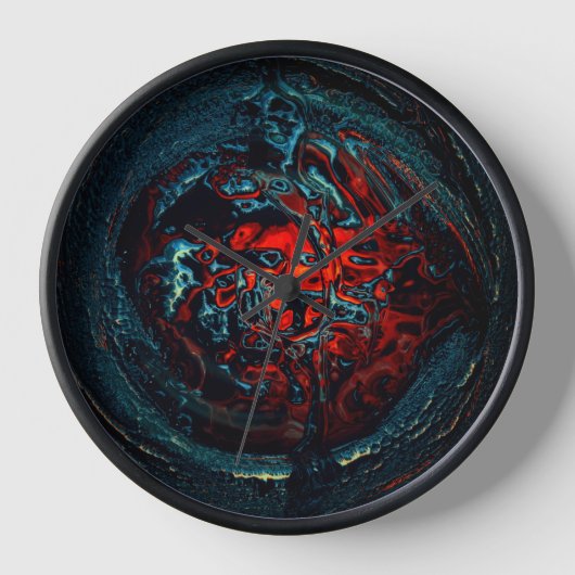 Ocean Inferno Rotes Glow Uhr (Vorderseite)