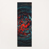 Ocean Inferno Rotes Glow Yogamatte (Vorderseite)