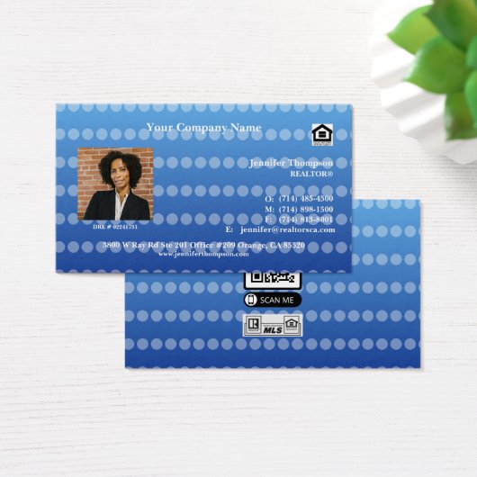 Ocean Inspiriert Blue Business Card (Schreibtisch)