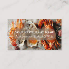 Ocean Inspiriert Seafood Restaurant Business Card Visitenkarte