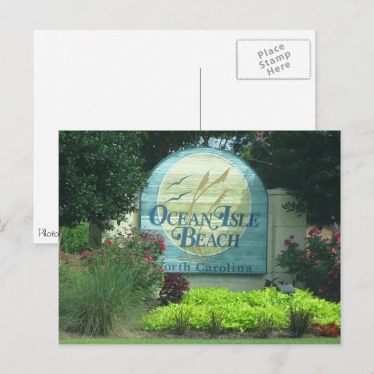 Ocean Isle Beach Postkarte (Vorne/Hinten)
