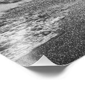 Ocean Isle North Carolina Fisherman Black & White Fotodruck (Ecke)